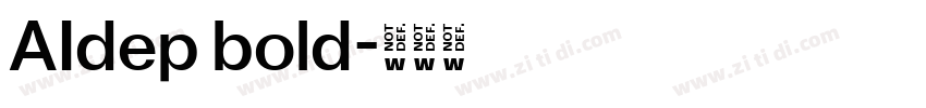AIdep bold字体转换